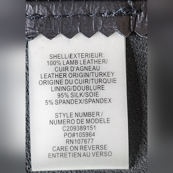 Alice and olivia women's black geniune leather skirt 4 - Picture 6 of 7